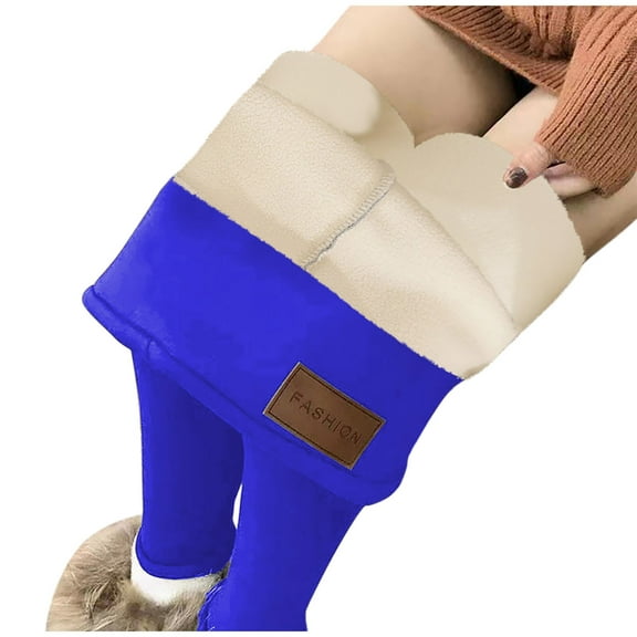 YABCSAZ Fleece Lined Leggings for Women Thermal Warm Winter Tights Yoga Pants High Waisted Butt Lifting Pants Solid Color Tummy Control Stretch Long Pants for Workout Running,Christmas Gifts