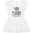 thumbnail image 3 of Inktastic My Grammy and Grampy Love Me Gift Girls Toddler Dress, 3 of 5