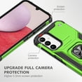 thumbnail image 7 of Hotpom Phone Case for Samsung A14 4G/5G with 2 Pack Privacy Screen Protector Military Grade Drop Shockproof Protection with 360° Rotating Stand, Green, 7 of 7
