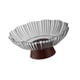 thumbnail image 5 of Bol de fruta con pedestal, bol alto transparente decorativo para dulces, frutos secos y aperitivos. Gris, 5 of 7