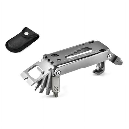 AOOOWER Bicycle Multitool Kit Handheld Folding Cycling Emergency Repair Tools Set Gift