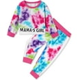 thumbnail image 5 of ZOEREA Toddler Baby Girls Clothes Outfits Long Sleeve Pullover Sweatshirt Tops + Pants Set Fall Winter Sweatsuits 1-6T, 5 of 6
