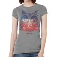 thumbnail image 1 of Camiseta para mujer Design Shirts de manga corta Galaxy Owl - Heather - 2X-Large, 1 of 2
