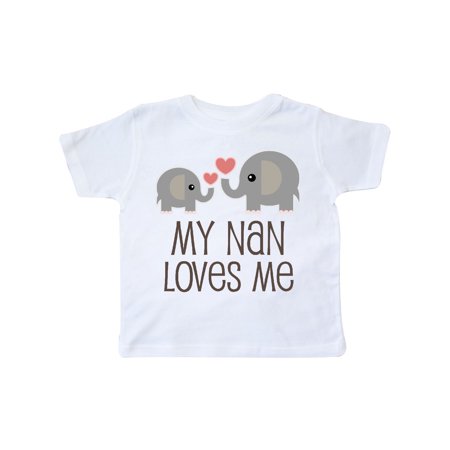 

Inktastic My Nan Loves Me Grandchild Gift Toddler Boy or Toddler Girl T-Shirt