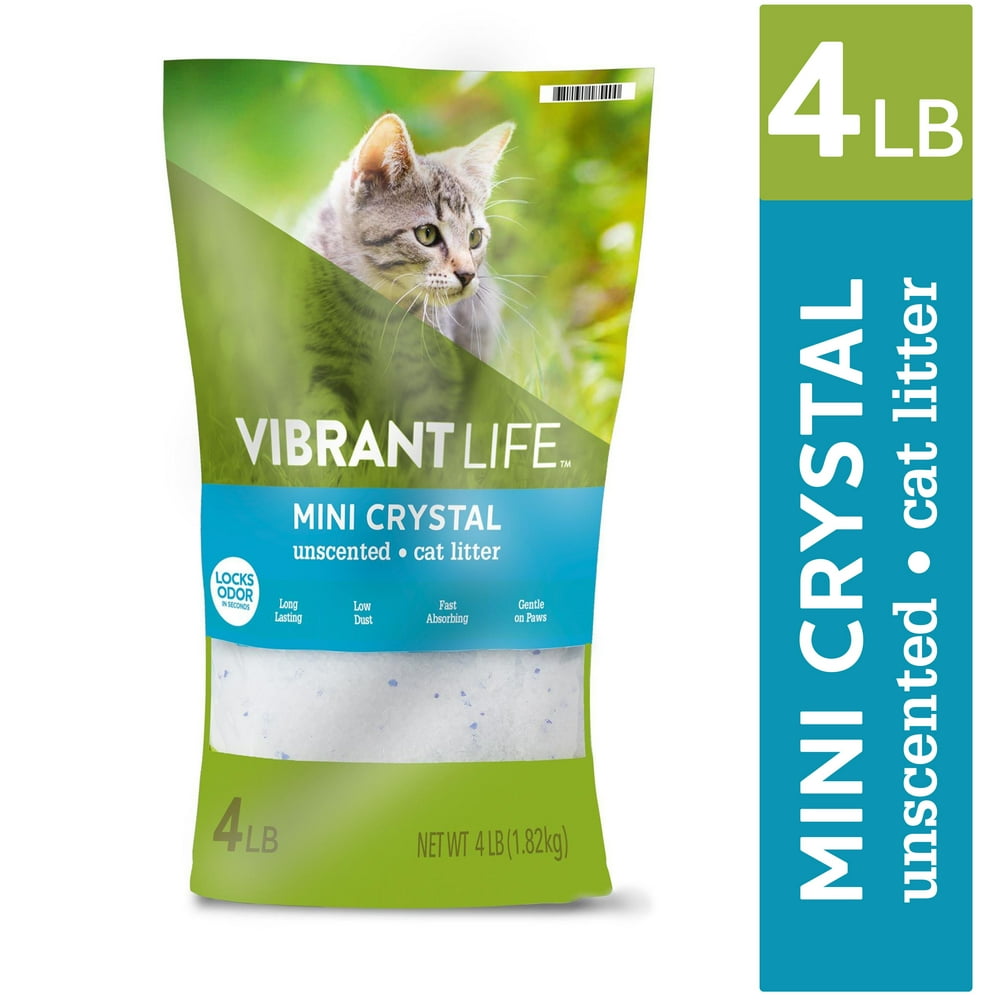 Vibrant Life Mini Crystal Unscented Cat Litter, 4 lb.