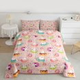 thumbnail image 2 of Manfei Colorful Doughnut Queen Comforter Set,Sweet Dessert Bedding Sets,Cute Cartoon Rabbit Bedding Comforter Set For Teens,Ultra Soft Home Decor Reversible,3 Pieces, 2 of 8