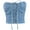 Blue, variant on Lovskoo 2024 Women's Denim Corset Crop Top Button Front Strapless Tube Sleeveless Bandeau Bustier Top Light Blue L