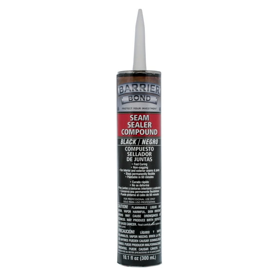 Barrier Bond Black Seam Sealer Compound - 10.1 fl. Ounce Tube