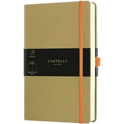 Castelli QC825-005 Aquarela A5 Notebook, Blank, Olive