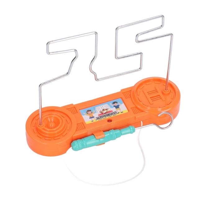 Educational Toy, Exquisite Interesting Cultivate Concentration Electric Wire Game Simple To Play Safe For Children For Party Green,Orange