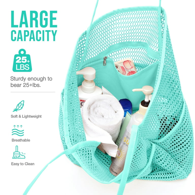 KPX Big Mesh Beach Bag, Large Waterproof Travel Tote for KPX Big Mesh Beach Bag, Large Waterproof Travel Tote for