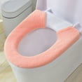 thumbnail image 6 of Soft Thicker Warmer Toilet Seat Cover | Washable Stretchable Fiber Cloth with Snaps | Reusable Easy Installation for Round & Elongated Seats | 6 Colors, 6 of 8