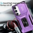 thumbnail image 5 of Funda para GANGXUN Samsung Galaxy S23 - Soporte metálico, Función magnética, Morado, 5 of 5