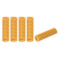 thumbnail image 1 of Troquel Resorte, 18mm OD 70mm Largo 5 Piezas Espiral Estampado Ligera Carga Compresión Troquel Resortes para Impresora 3D Eléctrica Pieza, Amarillo Unique Bargains Muelle de matriz de compresión, 1 of 5