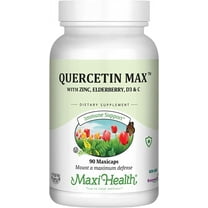 Maxi Health Quercetin 500mg with Zinc, Vitamin C & D, Elderberry – Immune Support Supplement – 90 Capsules