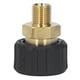thumbnail image 1 of Adaptador para lavadora a presión, latón, goma, anticorrosión, G1/4 pulgadas a M22 x 1,5 mm, rosca de manguera para lavadora a presión para reemplazo, 1 of 8