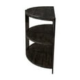 thumbnail image 5 of JERFIT Modern Half Moon Console Table with 2 Shelves, Sofa Table for Living Room, Bedroom, Entryway, Charcoal Grey & Metal, 5 of 5