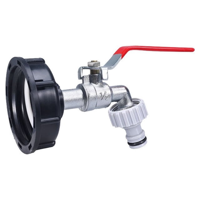 Adaptador de grifo de caja de agua IBC de cobre desmontable profesional reutilizable a prueba de fugas adaptador de riego de plantas de Herramientas y ferretería Punta de plástico 1/2 pulgada Eigraketly TO009559-01
