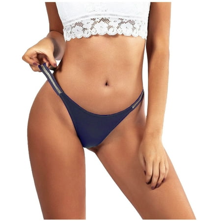 HaoXianJian Women Underwear Tapes G-String Crisscross Cutout Thongs Low Waist Breathable Stretch Underpants