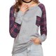 thumbnail image 2 of Jerseys De Manga Larga Con Estampado De Cuadros A Cuadros Para Mujer, Camisetas (M)-125327.02 Tmvgtek Mujer, 2 of 7
