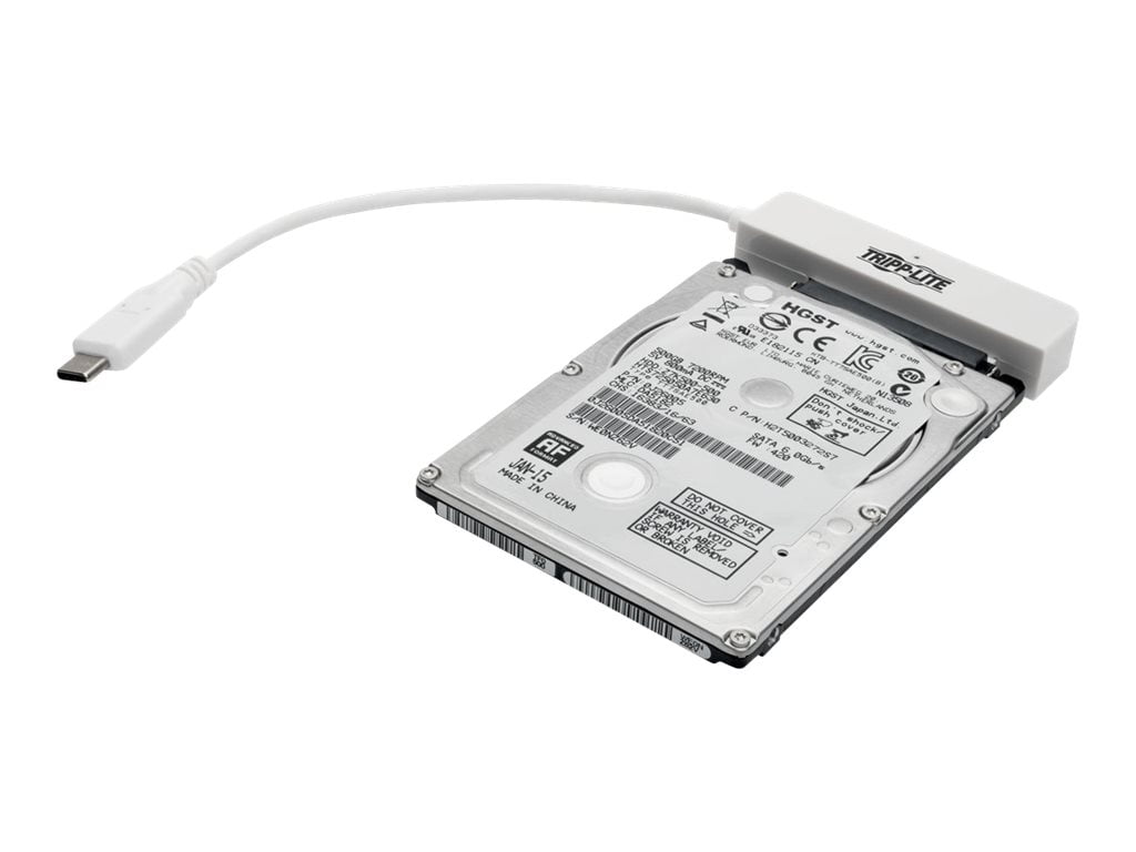 Tripp Lite U438-06N-G1-W USB 3.1 Gen 1 USB Type-C to SATA III Adapter Cable with UASP, 2.5 in. to 3.5 in. SATA Hard Drives