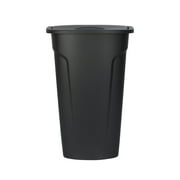 Mainstays 11 Gallon Trash Can, Plastic Lift Top Kitchen Trash Can, Black, 12.25" L x 15.91" W x 25.33” H