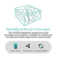 thumbnail image 4 of Vornado UH100 Ultrasonic Cool Mist Humidifier with Fan-Assisted Whole Room Humidification, Auto Humidity Control, Easy View 1 Gallon Water Tank, White, 4 of 6