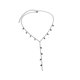 thumbnail image 1 of Collar con colgante, gargantilla, collar de cadena larga para hermanas y novias. Estrella negra, 1 of 9