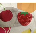 thumbnail image 4 of oneOone Viscose Chiffon Cream Fabric Fruits Craft Projects Decor Fabric Printed By The Yard 42 Inch Wide, 4 of 4