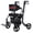 Silver, variant on Wliqien Walkers for Seniors, 8" Big Rubber Wheels All Road Rollator Walker with Seat, Foldable Height Adjustable Rolling Walker, Lightweight Aluminum Alloy Adult Walking Aid