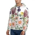 thumbnail image 3 of Fotbe Men's Hoodie with Autumn Garden Pattern - Kangaroo Pocket Pullover Hooded Sweatshirt, Perfect for Daily Wear, Travel, and Home-X-Large, 3 of 7