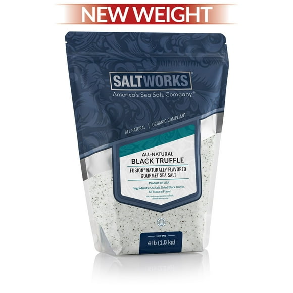 Salt Works All Natural Black Truffle Gourmet Sea Salt 1.8kg/4lbs