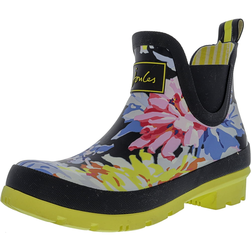 Joules Joules Women's Wellibob Navy Whistable Floral AnkleHigh