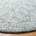 thumbnail image 3 of SAFAVIEH Micro-Loop Winthrop Geometric Area Rug, Navy/Ivory, 5' x 5' Round, 3 of 7