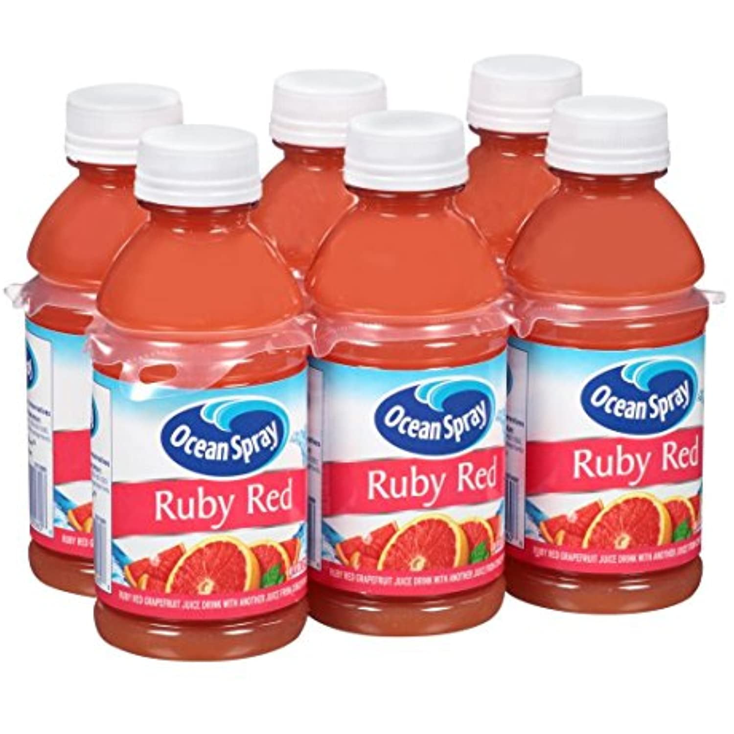 Ocean Spray Ruby Red Grapefruit Juice Drink 6 Bottles