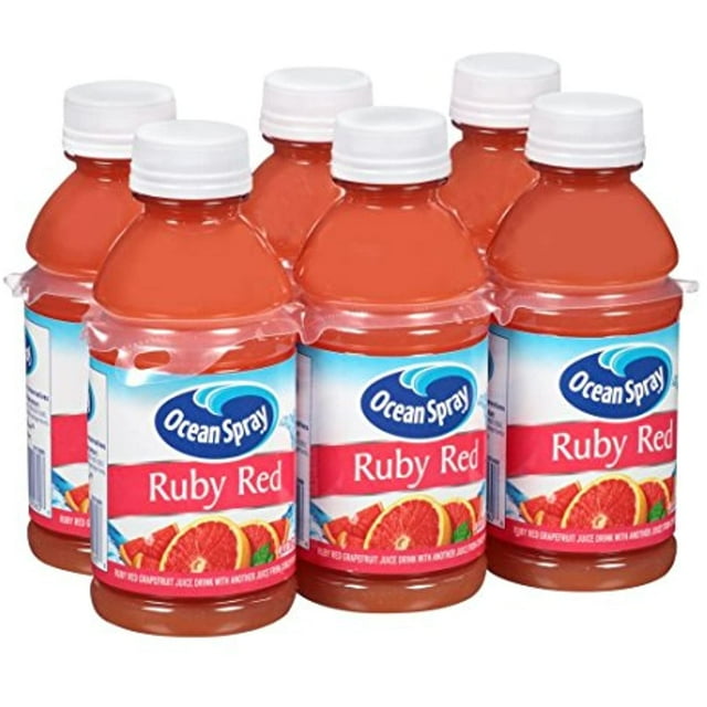 Ocean Spray Ruby Red Grapefruit Juice Drink 6 Bottles