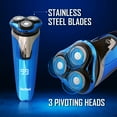 thumbnail image 5 of Barbasol Rechargeable Wet & Dry Rotary Electric Shaver for Men with LCD Display, 5 of 11