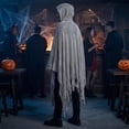 thumbnail image 4 of Grim Reaper Cos, Grim Reaper Cosplay, Grim Reaper Costume, Halloween Grim Reaper Costume Medieval Renaissance Hooded Cloak Gothic Wizard Cape for Adult Halloween Cosplay, Gray One Size, 4 of 6