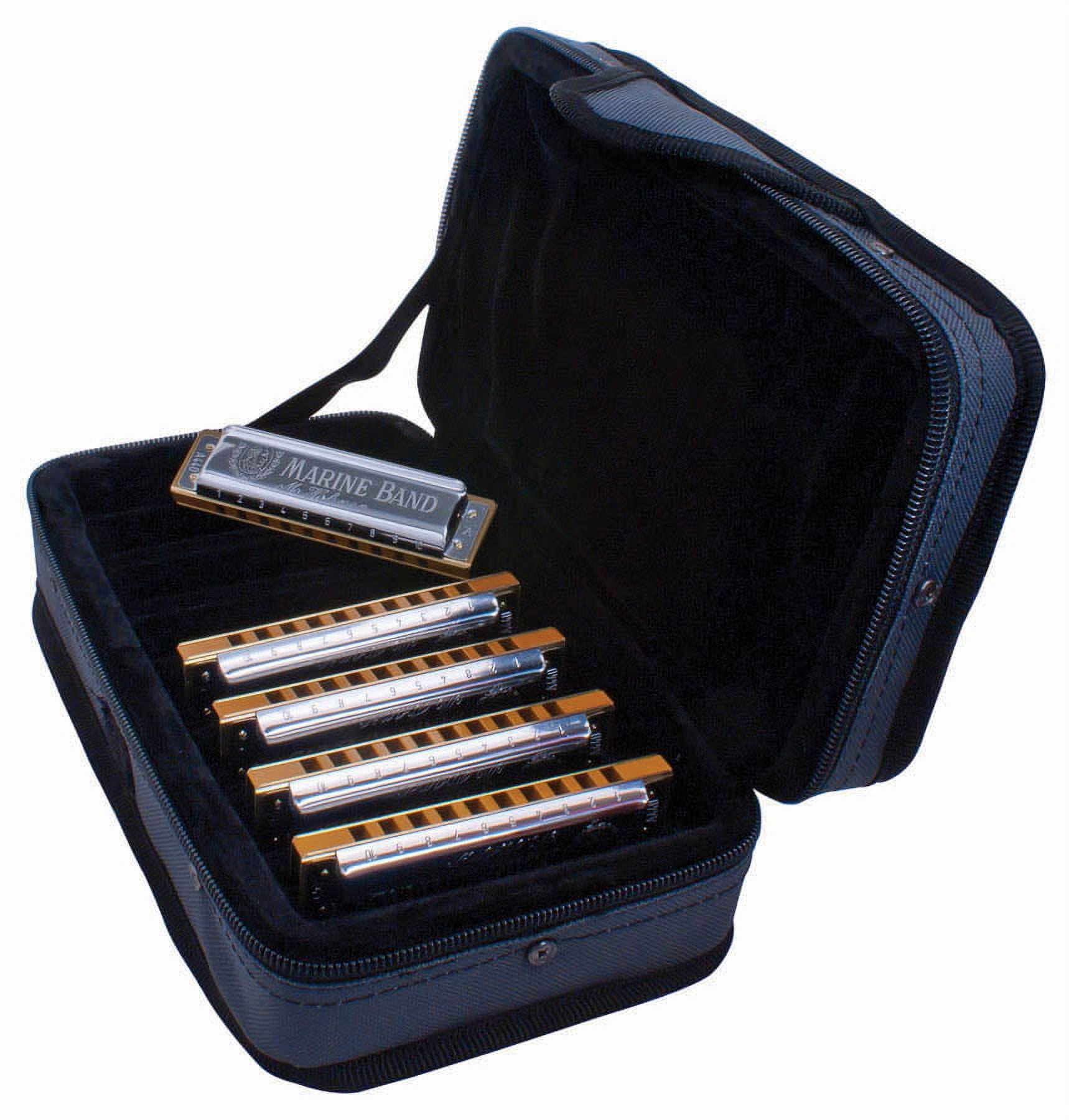 Hohner Marine Band 5-Piece Harmonica Set, G, A, C, D and E