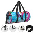 thumbnail image 3 of KLL Tropical Flamingo Summer Duffle Bag For Men Women Sport Gym Fitness Tote Travel Training Workout Basketball Football Weekender, 3 of 6