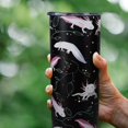 thumbnail image 2 of Axolotl Tumbler 20 oz Axolotl Travel Coffee Mug Skinny Tumblers with Lid and Straw Stainless Steel Insulated Axolotl Cup Axolotl Stuff Gifts for Women Girls, 2 of 6