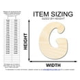thumbnail image 2 of Unfinished Wood Groovy G Font Shape | DIY Craft Cutout | up to 46" DIY 16" / 3/4", 2 of 3