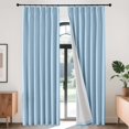 thumbnail image 1 of Cortinas Joydeco Pinch de lino plisado 100% opacas, 240 x 245 cm, 1 of 9