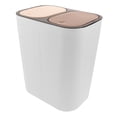 thumbnail image 5 of GETAJGHSD Multi Compartments Trash & Recycling Bin 1Pack White Plastic Waste Container For Home Use 13.17X11.87X8.25In, 5 of 8