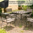 thumbnail image 5 of Outdoor Chair Cover, Outdoor Patio Furniture Covers for Stacked Chairs, Heavy Duty Wicker Garden Sofa Chair Cover, 25L x 25W x 47H inches, 5 of 5