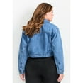 thumbnail image 2 of Avenue Women's Plus Size Emma Denim Cropped Jacket, 2 of 2
