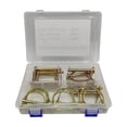 thumbnail image 1 of 20pcs Shaft Locking Pins Galvanized Safety Pin Set Boxed Square and Arched, 1 of 9