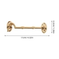 thumbnail image 2 of HEALEEP Door Lock Latch 1Set Brass Design For Easy Removal, 2 of 8