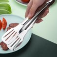 thumbnail image 2 of 4 PCS Serving Tongs Silver Tongs 9 Inch Serving Utensils Stainless Steel Serving Tongs for Salad Buffet Appetizer Dessert Tong for Food Parties, 2 of 13