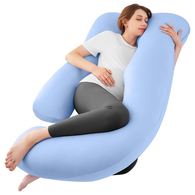 Almohada de Embarazo en Forma de U Sasttie con Enfriamiento 145x70 cm